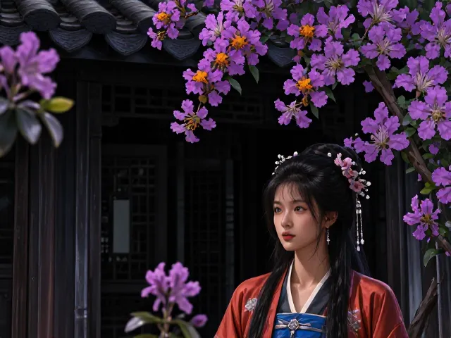 紫薇花象征坚贞不屈，与杜鹃花寓意解析