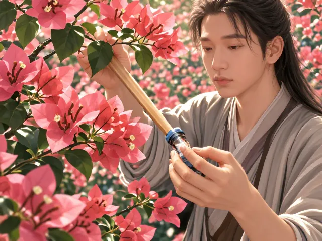 三角梅摘心技巧，以小见大，掌握这招促花爆盆