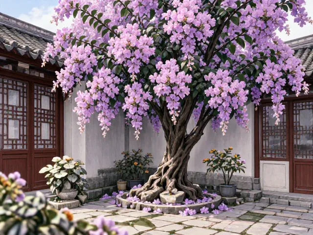紫薇树庭院角落怎么养？观察叶片色泽辨健康，新手必看