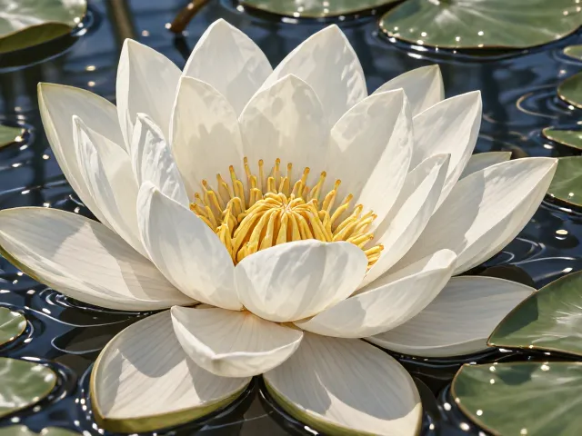 白睡莲花下气腔组织奥秘,如何助力水体增加生物多样性