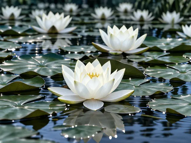 白睡莲花下气腔组织奥秘,如何助力水体增加生物多样性