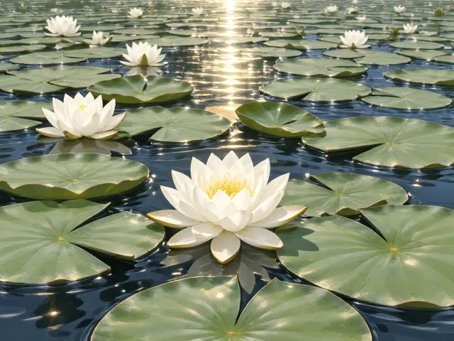 白睡莲花下气腔组织奥秘,如何助力水体增加生物多样性
