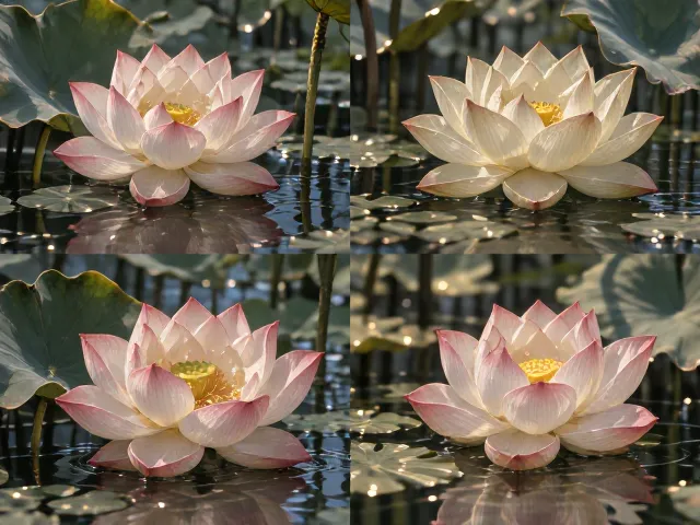 荷花春夏盛放，冬季浅水越冬指南，四季养护全解析