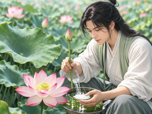 春季荷花施肥技巧，保持湿润促生长，新手必看养护指南