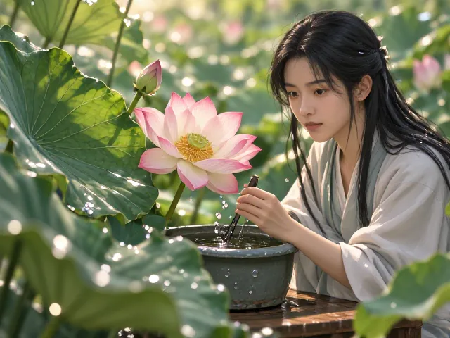 春季荷花施肥技巧，保持湿润促生长，新手必看养护指南
