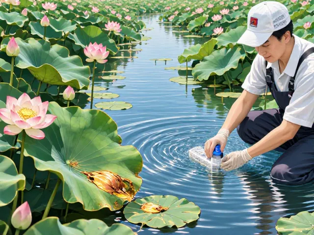荷花软腐病防治,景观造景中保持水质清澈的实用技巧