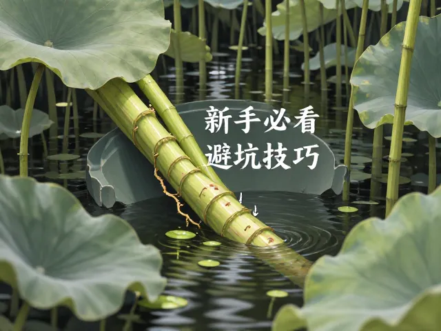 沼泽地荷花根茎分割技巧，新手必看高清教程与避坑指南
