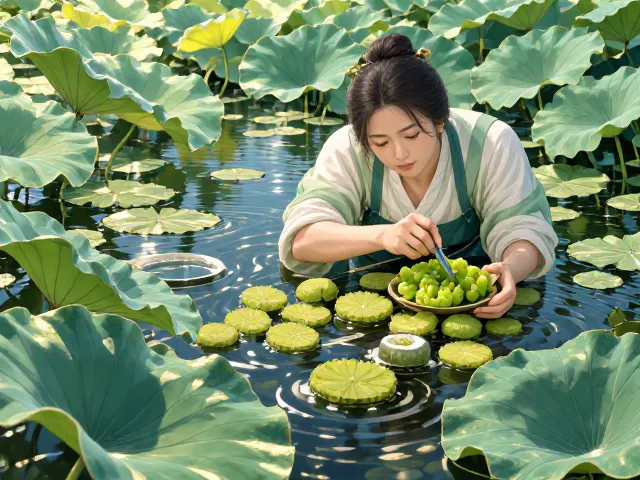 荷花池定期除草指南,沉水植物养护与生态平衡技巧