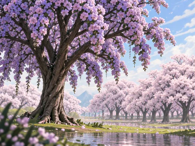 紫薇树夏季抗旱浇水指南，搭配樱花景观的养护技巧