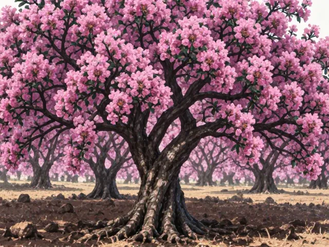 紫薇树种在排水良好土壤，迎来春花烂漫盛景
