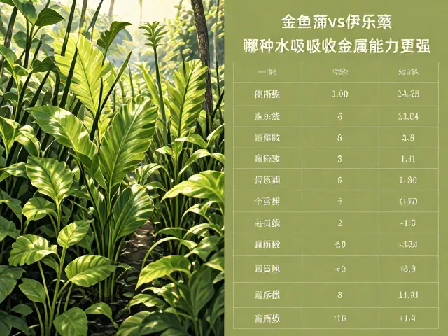 金鱼藻vs伊乐藻,哪种水草吸收重金属能力更强?实测对比解析