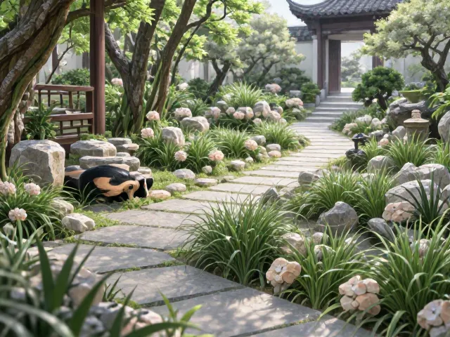 石菖蒲，隐逸情怀下的防风固土神器，打造庭院静谧绿意