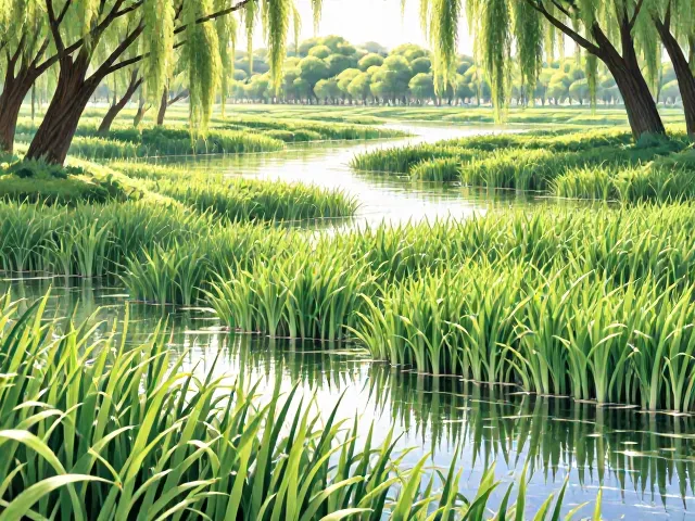 公园湿地石菖蒲,层次丰富的生态景观与观赏价值解析