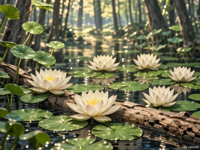 枯木上养迷你睡莲和铜钱草?打造桌面微景观,高颜值好打理