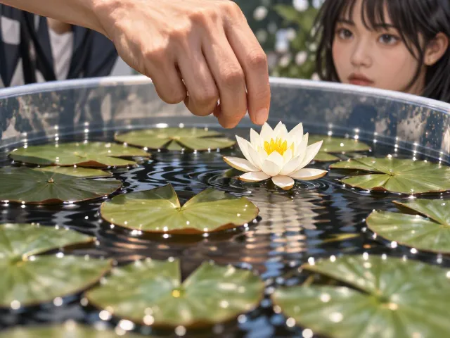迷你睡莲水位下降过快?检查容器/缸体是否渗漏
