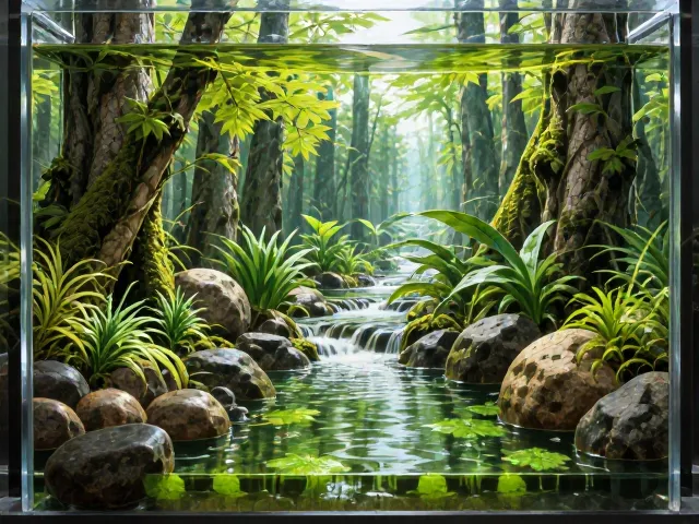 水榕造景避坑，微景观盒如何根除绿斑藻？