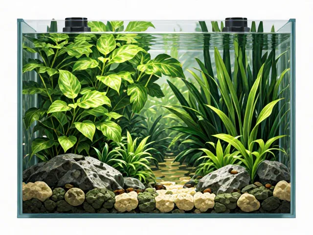 水榕造景指南,PH值6.0-7.0搭配定期换水,打造低维护水草缸