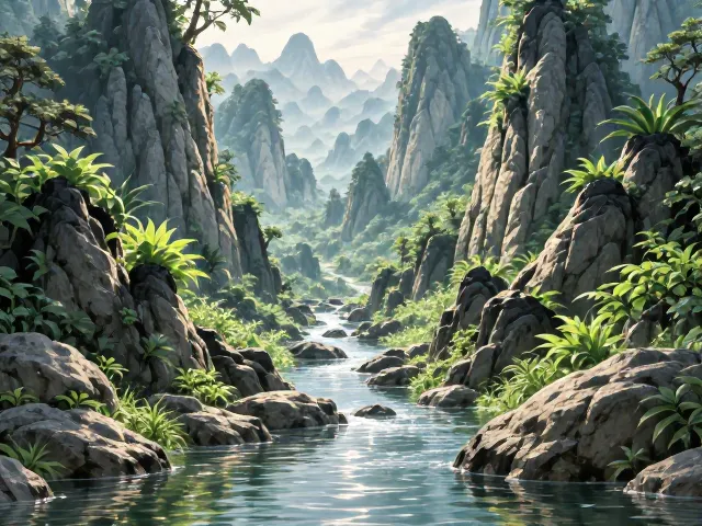 水榕造景微缩自然景观,打造高山流水意境的鱼缸美学指南