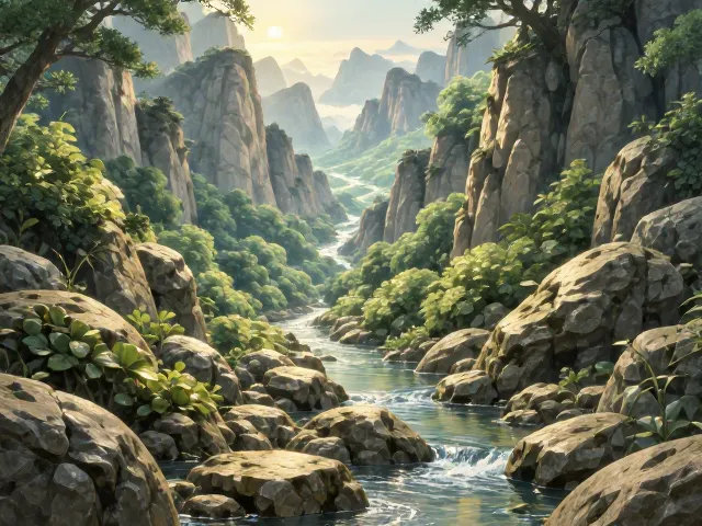 水榕造景微缩自然景观,打造高山流水意境的鱼缸美学指南