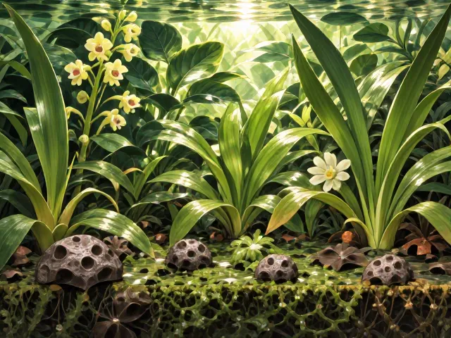 小水榕与水兰养护，避强光防褐藻，新手必看水草造景指南