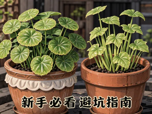 铜钱草vs风车草区别,陶瓷花盆养护技巧,新手必看避坑指南