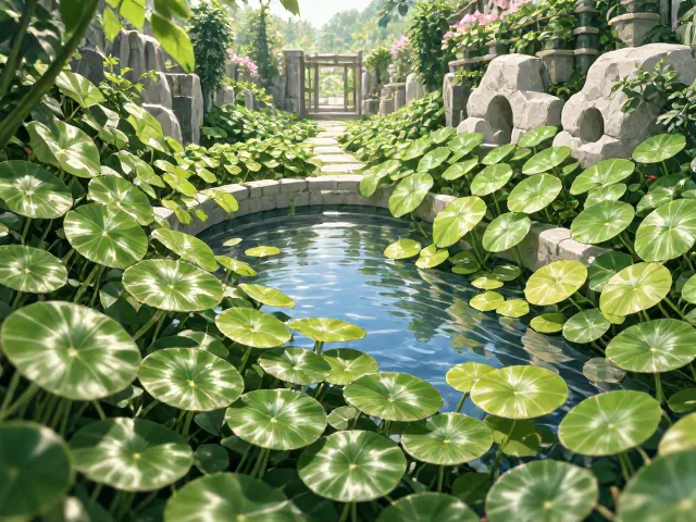 铜钱草庭院水池怎么养？精准控温技巧让叶片翠绿爆盆