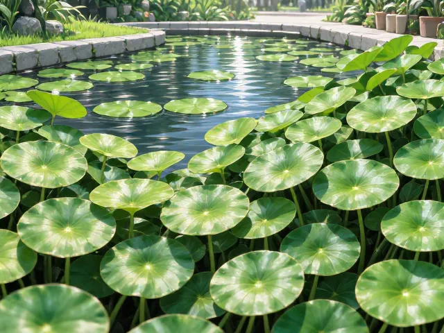 铜钱草庭院水池怎么养？精准控温技巧让叶片翠绿爆盆
