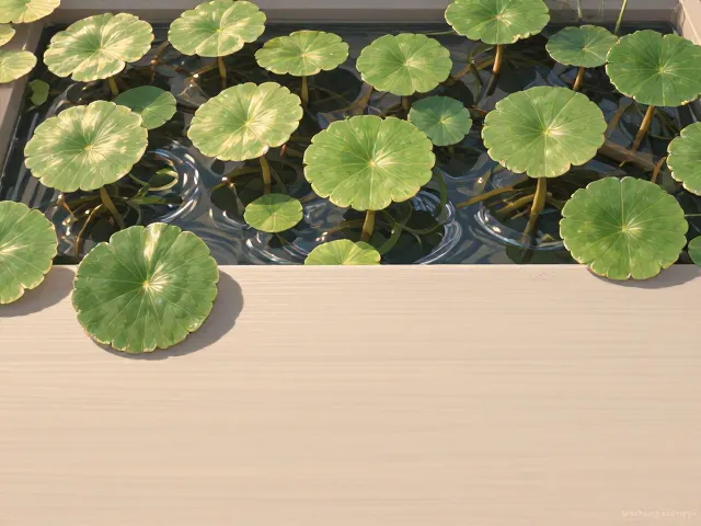 铜钱草组合水景盆,视觉设计师的治愈系桌面美学指南