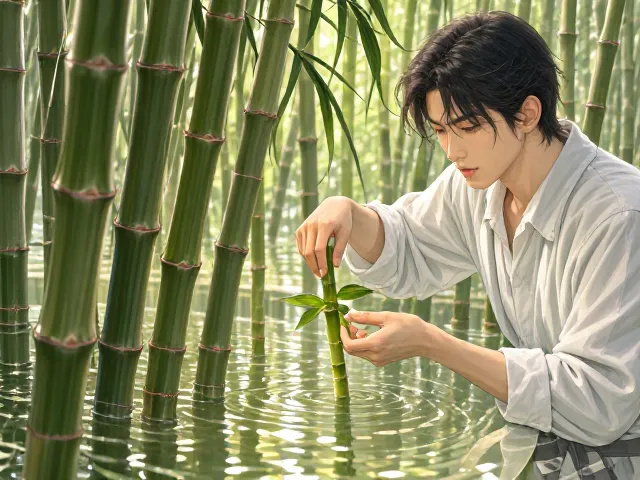 富贵竹水质浑浊怎么办?定期换水技巧,养出翠绿好状态