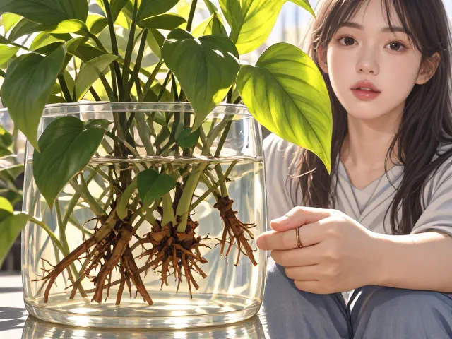 进口绿萝水培烂根怎么办?清理技巧,省钱养护指南