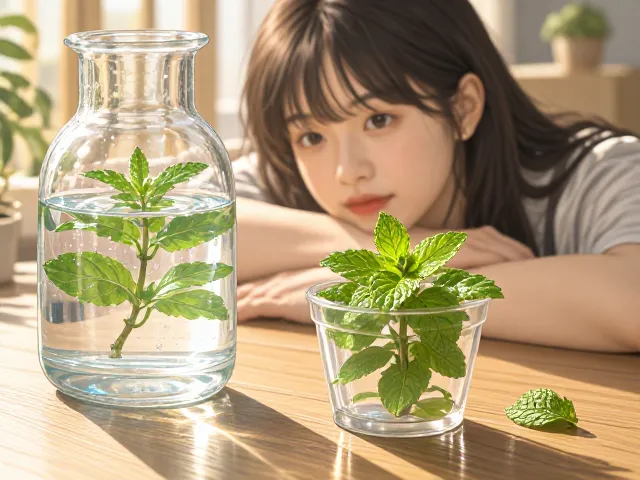 薄荷水培用纯净水还是凉开水？桌面装饰养护指南