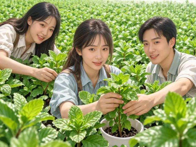 薄荷水培怎么摘嫩叶?3招保持株型美观,越摘越茂盛