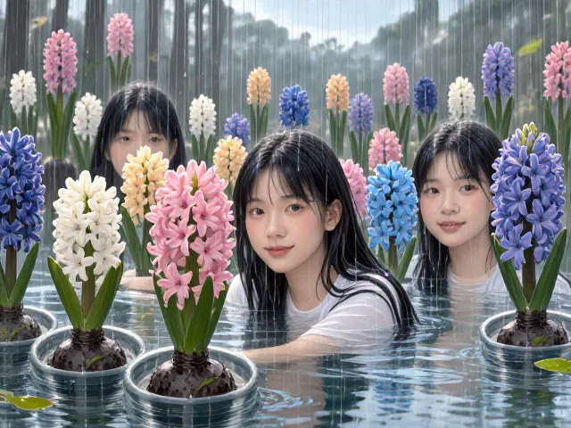 风信子水培用雨水?悬挂式容器养护避坑指南