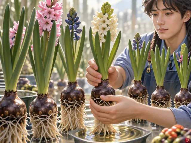 风信子水培徒长怎么办?整理根系促花秘籍