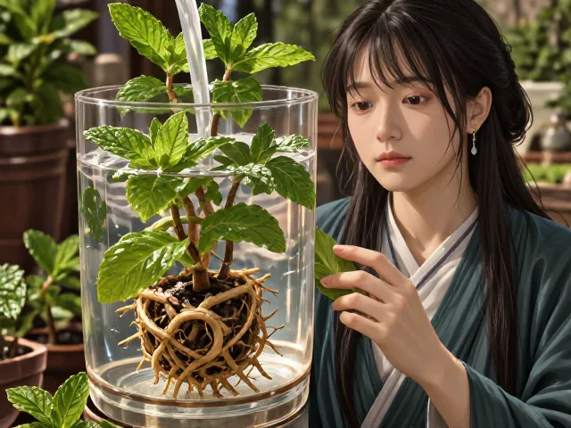 薄荷水培剪除老根用纯净水还是凉开水?正确做法详解