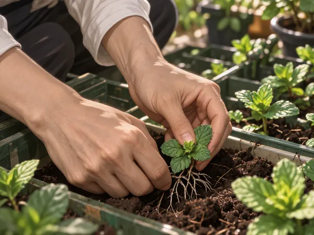 薄荷水培定植篮技巧，如何避免温差过大导致烂根