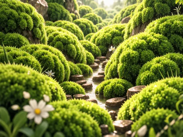 薄荷水培苔藓微景，无土栽培打造高颜值桌面绿植