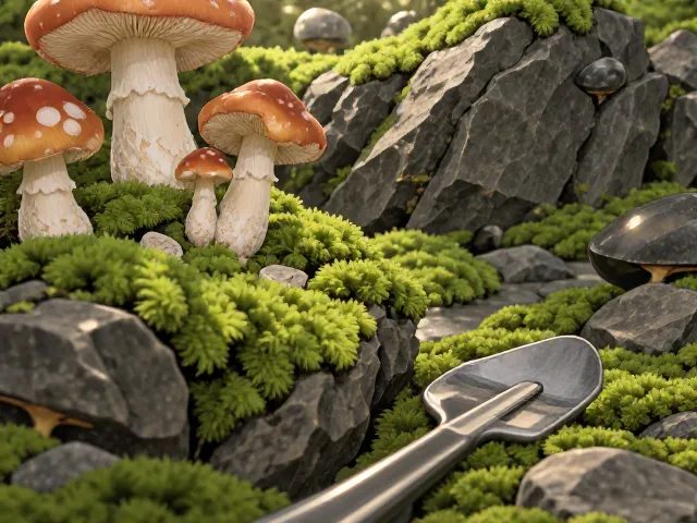 苔玉微景观,苔藓,石头,蘑菇DIY教程,打造治愈系桌面生态