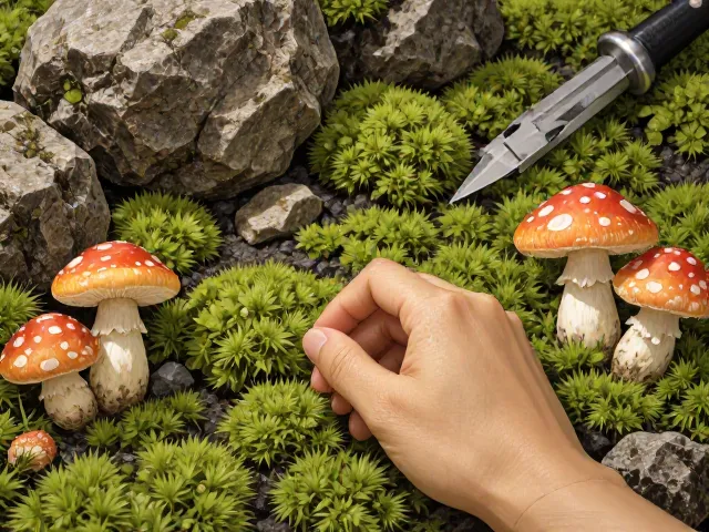 苔玉微景观,苔藓,石头,蘑菇DIY教程,打造治愈系桌面生态