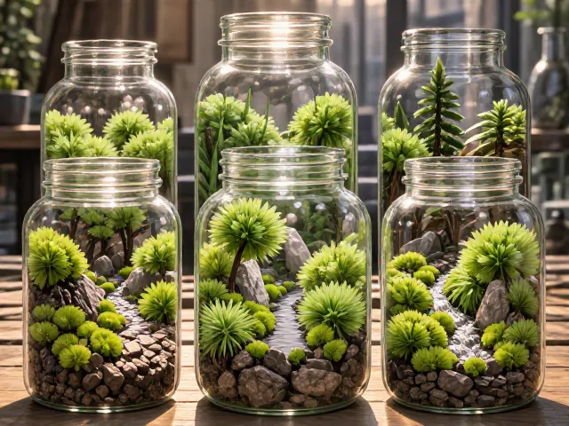 DIY苔藓玻璃瓶景材料包,新手入门教程与创意微景观制作指南