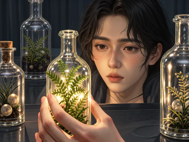蕨类玻璃瓶景，通风不良怎么办？搭配玻璃球避坑指南