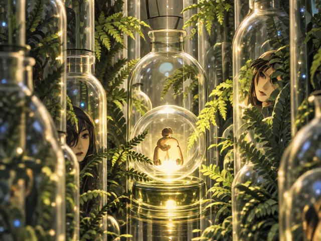 蕨类玻璃瓶景，通风不良怎么办？搭配玻璃球避坑指南