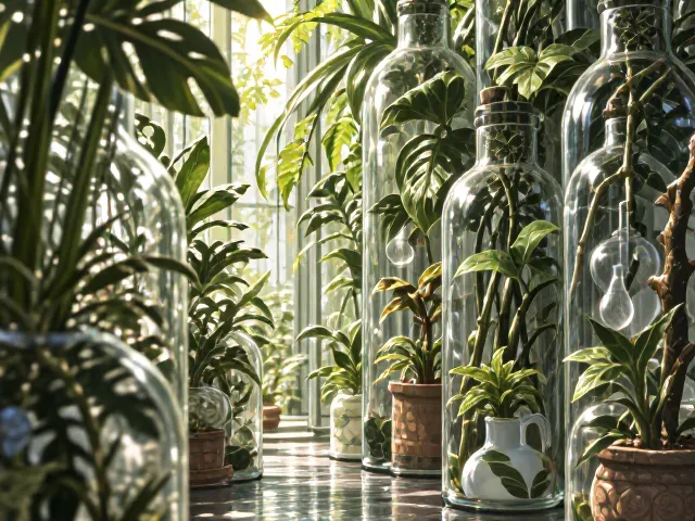玻璃瓶景植物过大？每周浇水1-2次，换盆修剪让景观重生