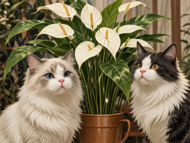 白掌水培能除三氯乙烯吗？对宠物低毒，养猫家庭首选绿植