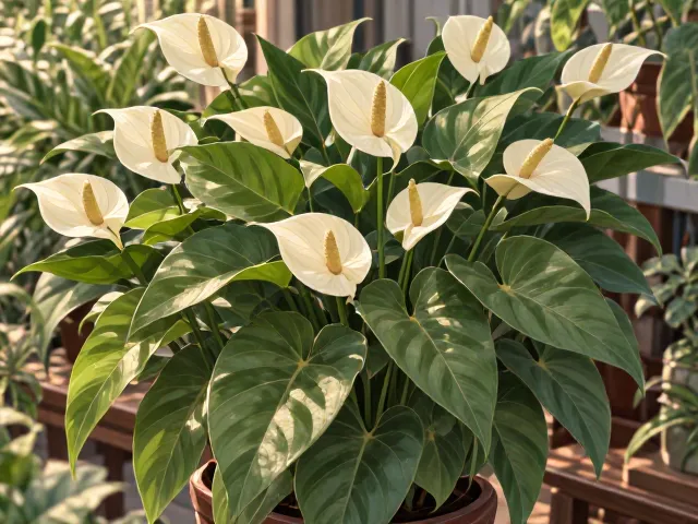 白掌水培无致敏花粉,高低错落摆放打造治愈系家居绿植
