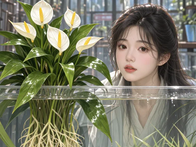 白掌水培净化效率有限？易得性强，新手养护避坑指南