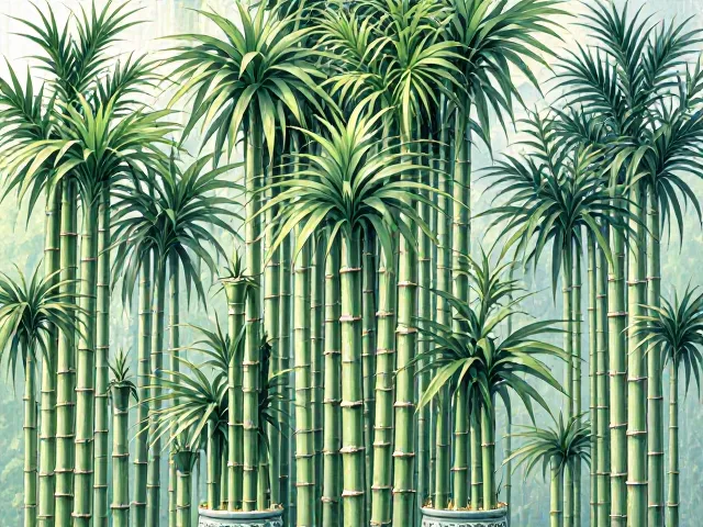 富贵竹塔风水，隔断植物摆放与适度施肥技巧