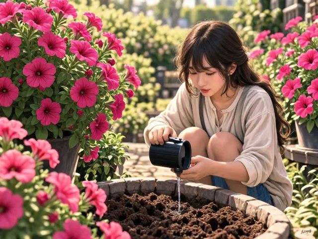 矮牵牛全日照半阴养护指南，庭院点缀首选，爆花秘籍分享