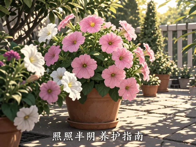 矮牵牛全日照半阴养护指南，庭院点缀首选，爆花秘籍分享