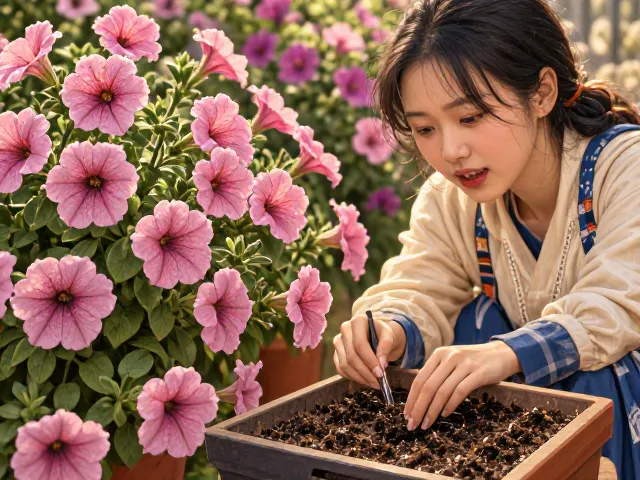 矮牵牛播种后当年开花结实?花期前巧施磷钾肥,爆花不停歇